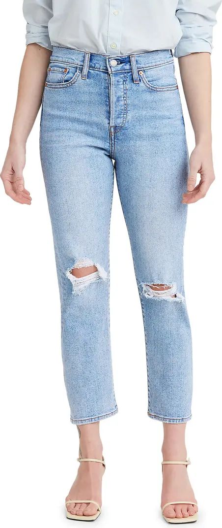 Wedgie Ripped Straight Leg Jeans | Nordstrom