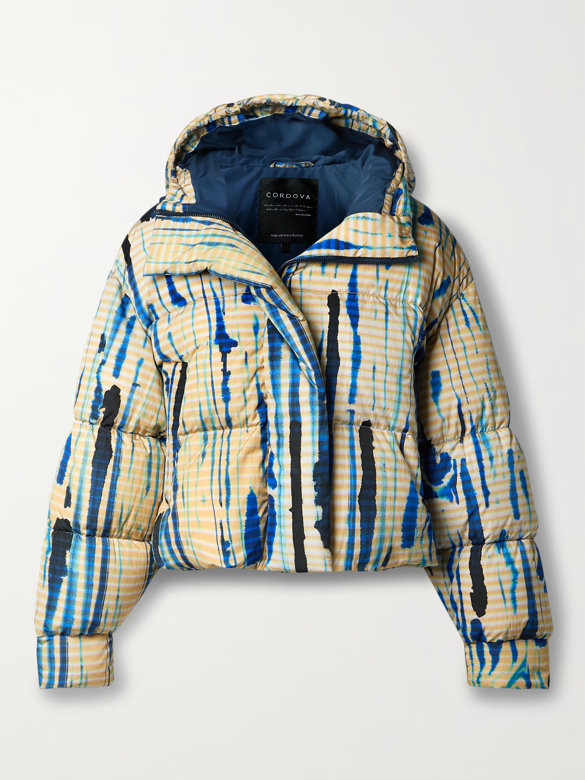 Aomori hooded quilted printed down ski jacket | NET-A-PORTER (US)
