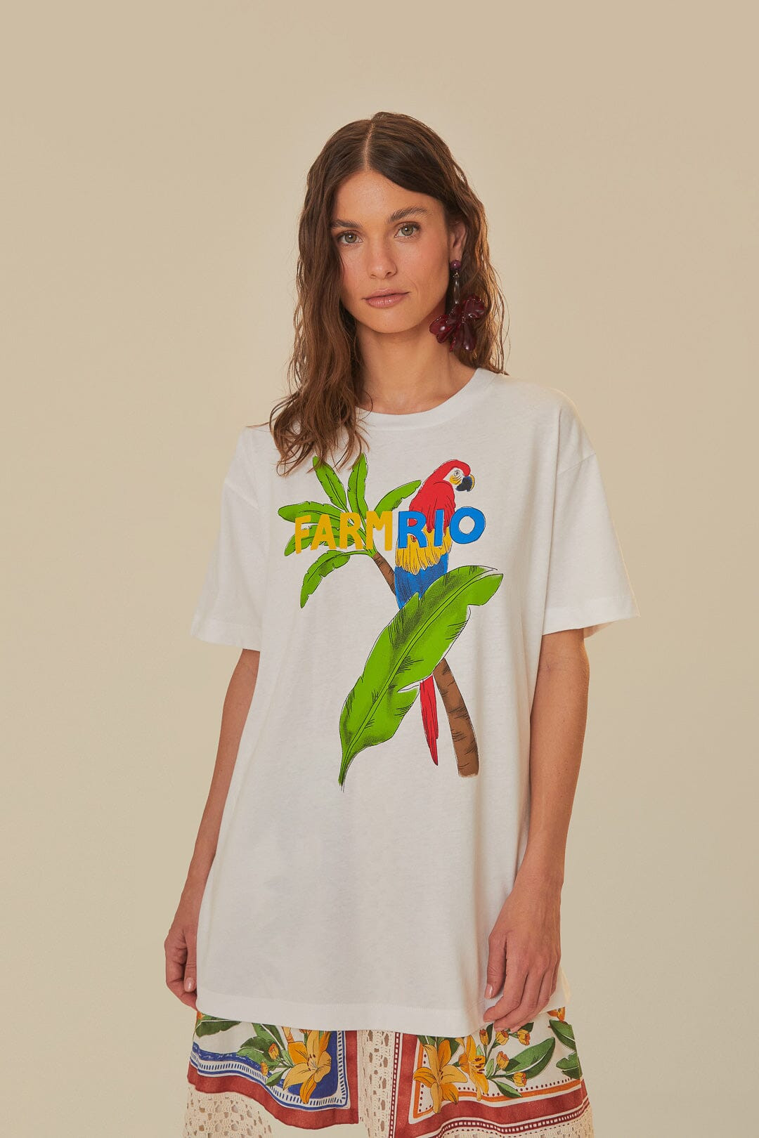 White Farm Rio Organic Cotton T-Shirt | FarmRio (US)