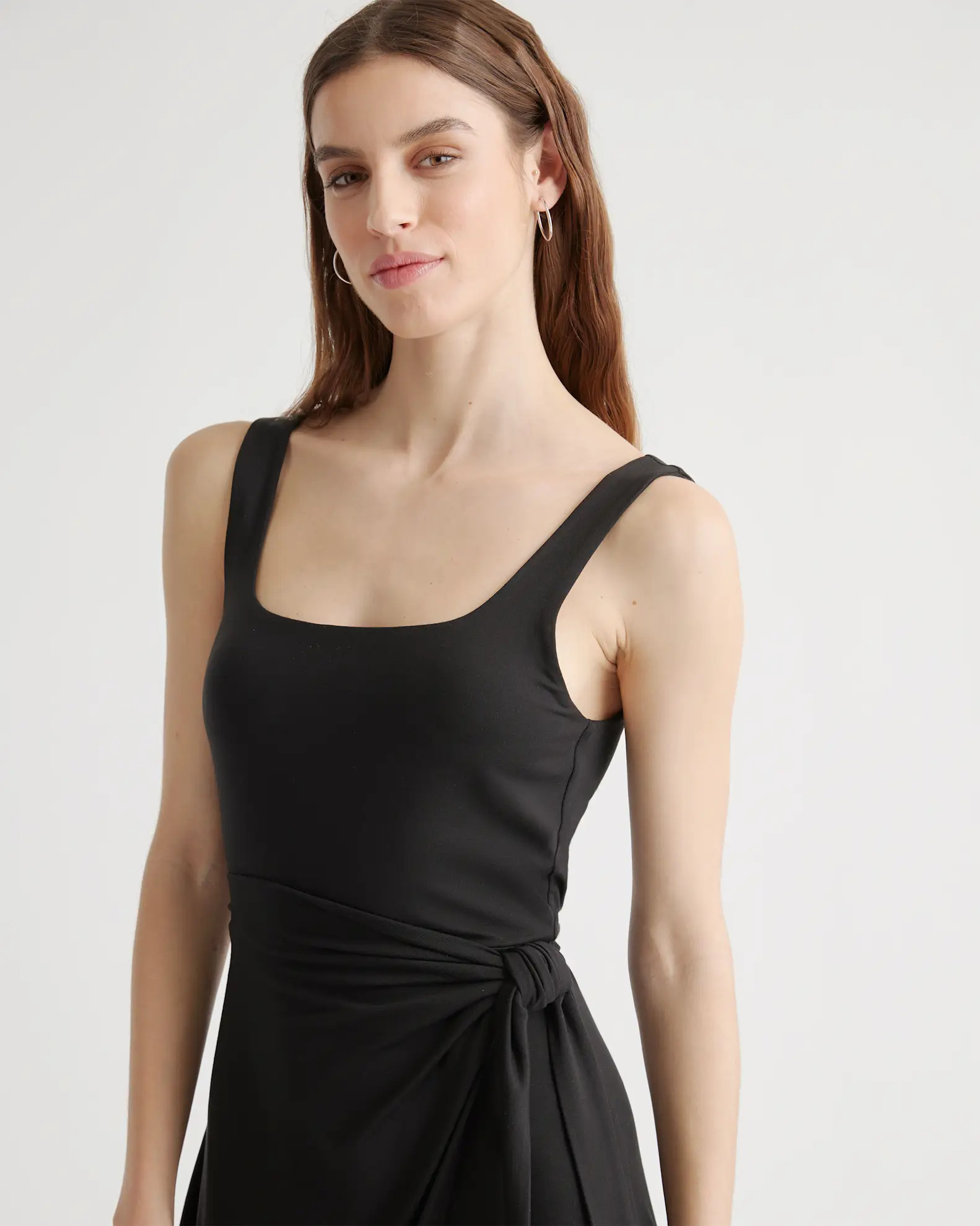 Tencel Jersey Side Tie Dress | Quince
