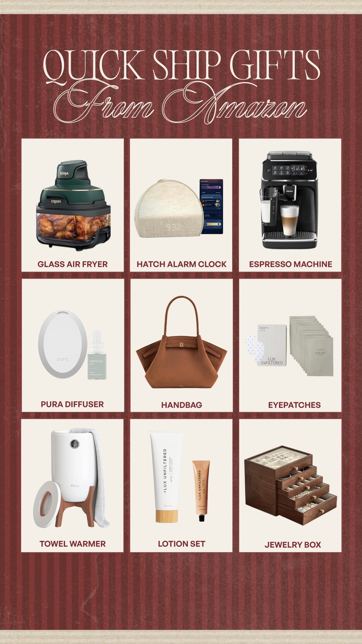 Last minute gift ideas from Amazon🤍 

#LTKHoliday #LTKSaleAlert #LTKGiftGuide