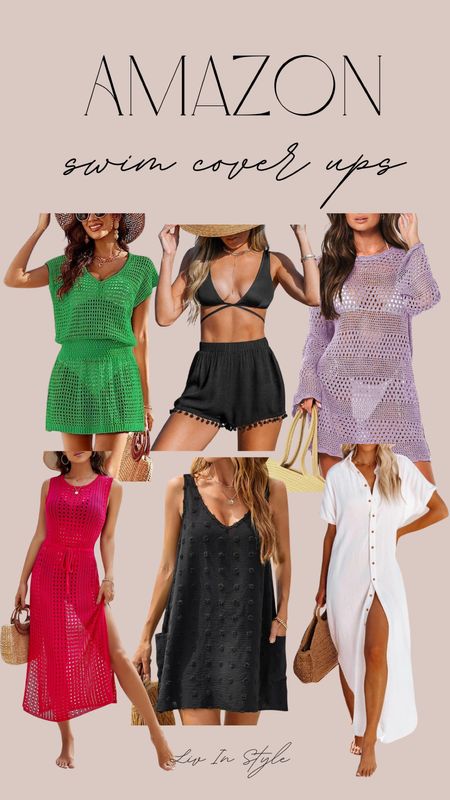 The cutest Amazon swim coverups for your upcoming spring break or vacation!! Beach coverup, swim cover, shorts coverup, lookalikes 

#LTKtravel #LTKSeasonal #LTKfindsunder50