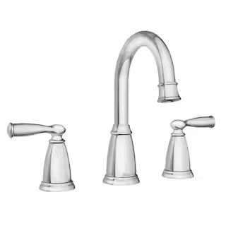 Banbury 8 in. Widespread Double Handle High-Arc Bathroom Faucet in Chrome | The Home Depot