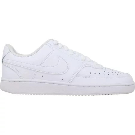 Nike Women s Court Vision Low Sneaker White/White-White 7.5 Regular US | Walmart (US)