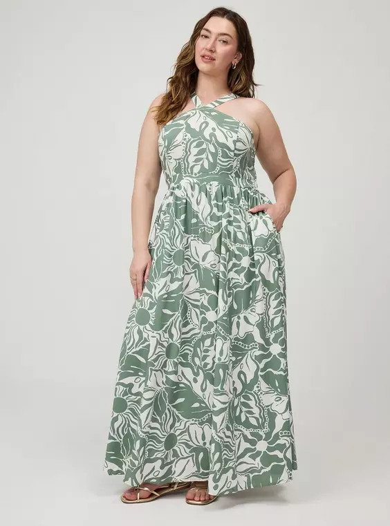 Halter Maxi Dress in Purple | Torrid (US & Canada)