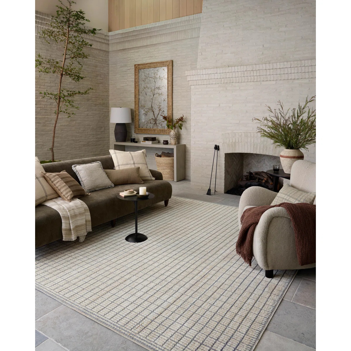 Amber Lewis x Loloi Bexley Slate / Natural Area Rug | Wayfair North America