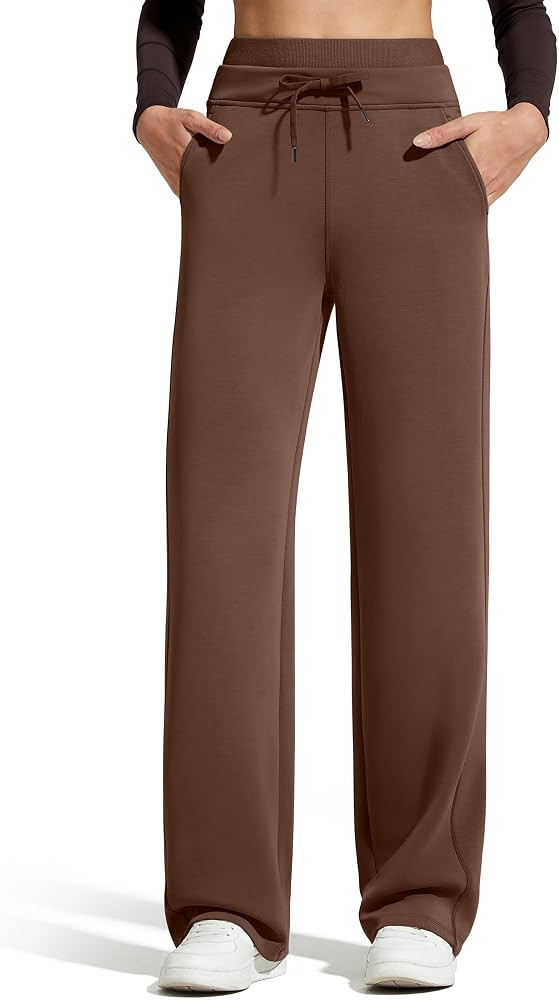 G4Free Smoofit Modal Soft Women's Wide Leg Sweatpants with Pockets Drawstring Double Layer Waist ... | Amazon (US)