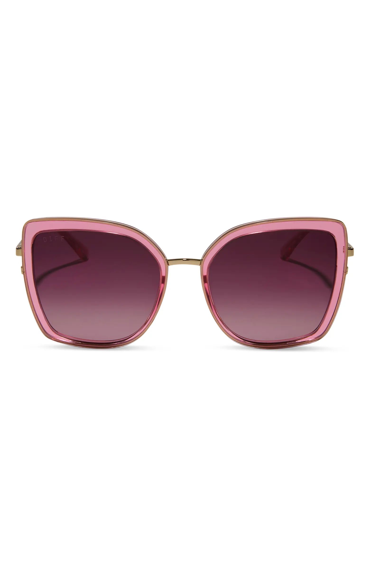 DIFF Clarisse 57mm Gradient Square Sunglasses | Nordstrom | Nordstrom