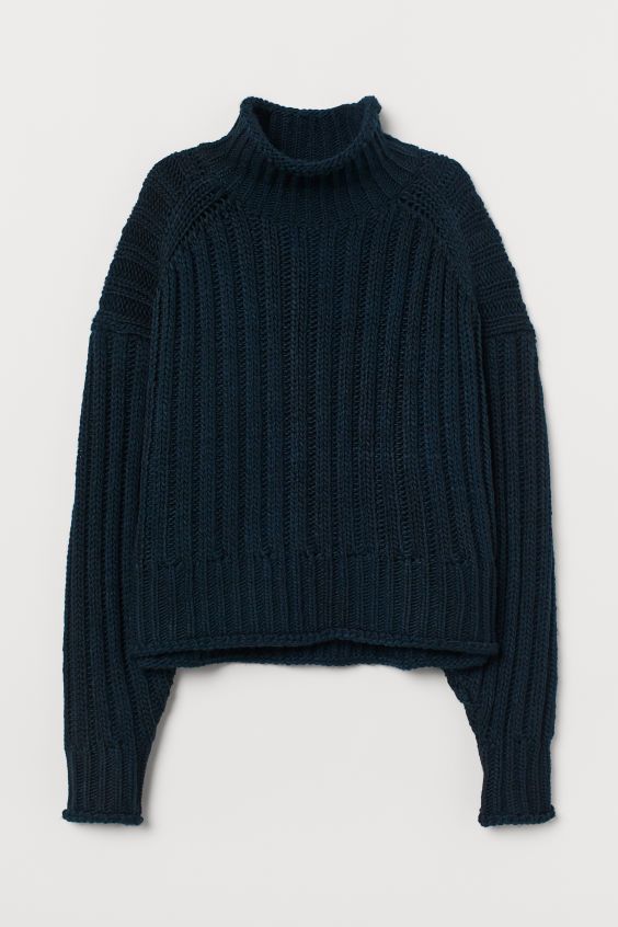 Rib-knit Turtleneck Sweater | H&M (US + CA)