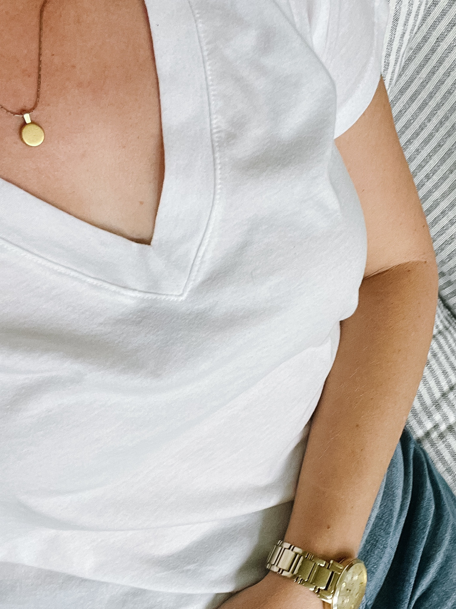 The perfect white tshirt for $10. Also comes in scoop neck. I bought multiple of both! 

#LTKFindsUnder50 #LTKStyleTip #LTKOver40