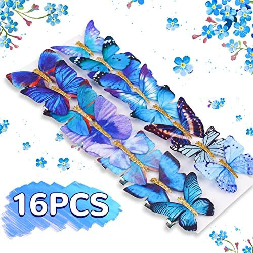 for "blue butterfly hair clips" | Amazon (US)