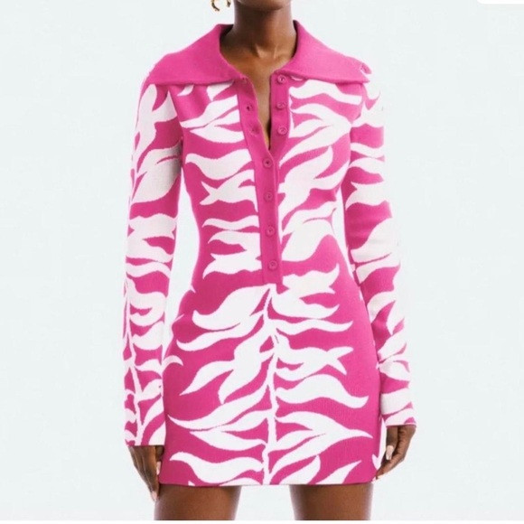 Hanifa Soraya Knit Mini Long Sleeve Bodycon Dress size Small | Poshmark