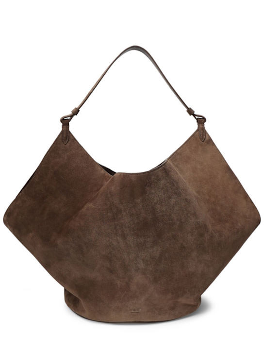 Medium Lotus nabuk bag | Luisaviaroma