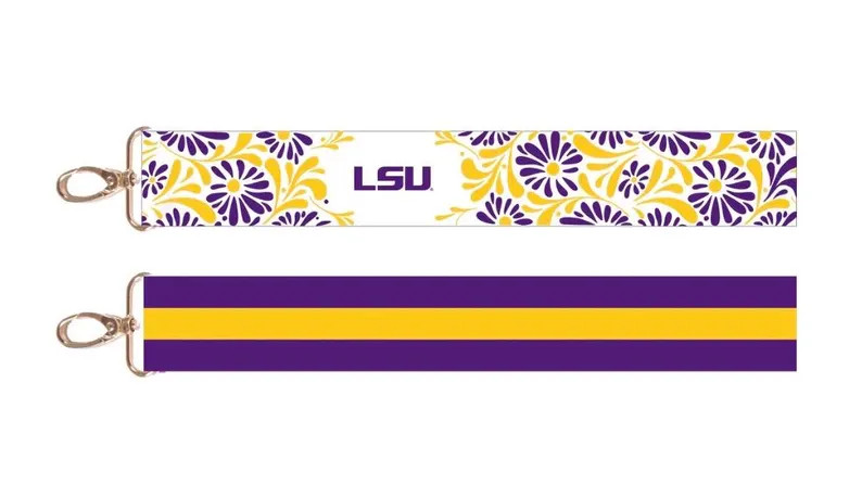 LSU Floral Purse Strap: Collegiate Game Day Crossbody Bag | Etsy (Global)