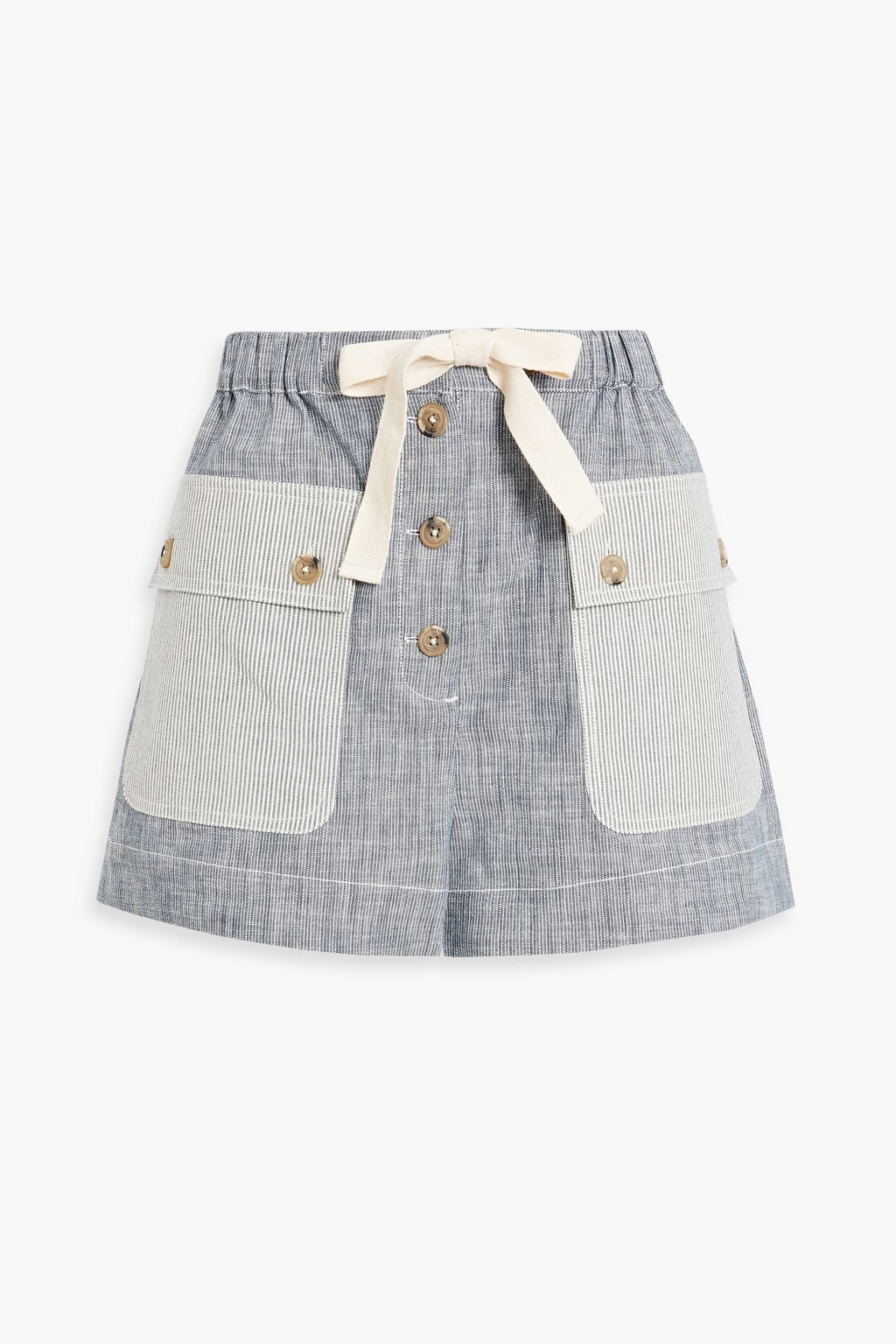 Gracie striped cotton shorts | The Outnet (US and CA)