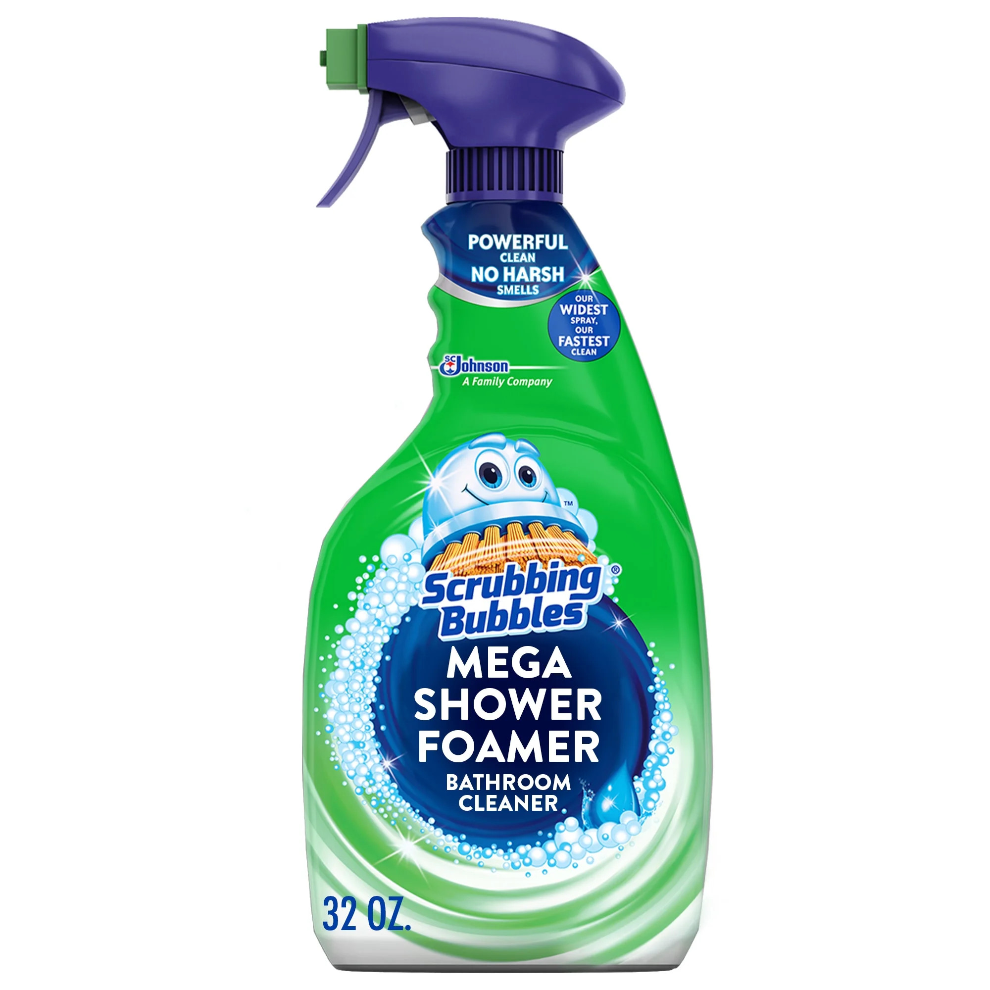 Scrubbing Bubbles Bathroom Mega Shower Foamer Spray, Rainshower, 32 fl oz | Walmart (US)