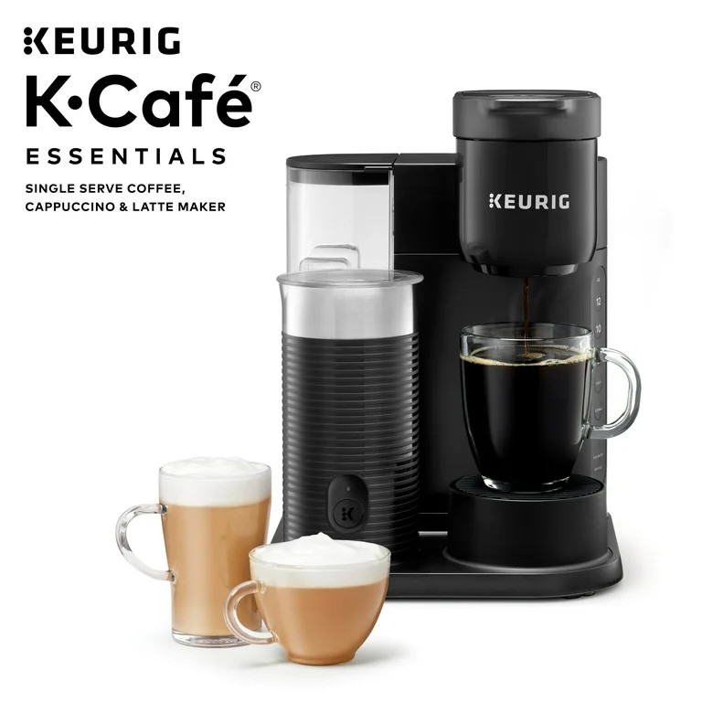 Keurig K-Café Essentials Single Serve K-Cup Pod Coffee Maker, Black | Walmart (US)