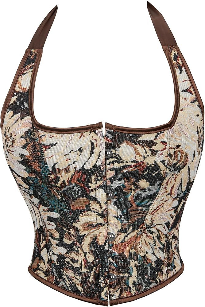 Alivila.Y Fashion Womens Burlesque Lace Underbust Corset Bustier | Amazon (US)