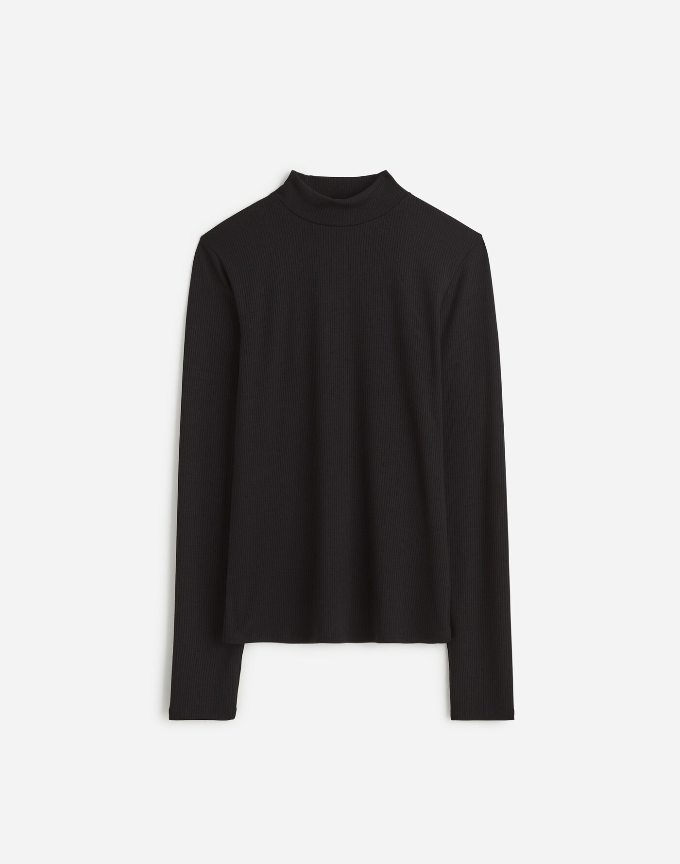 Drapey Rib Long-Sleeve Mockneck Top | Madewell | Madewell