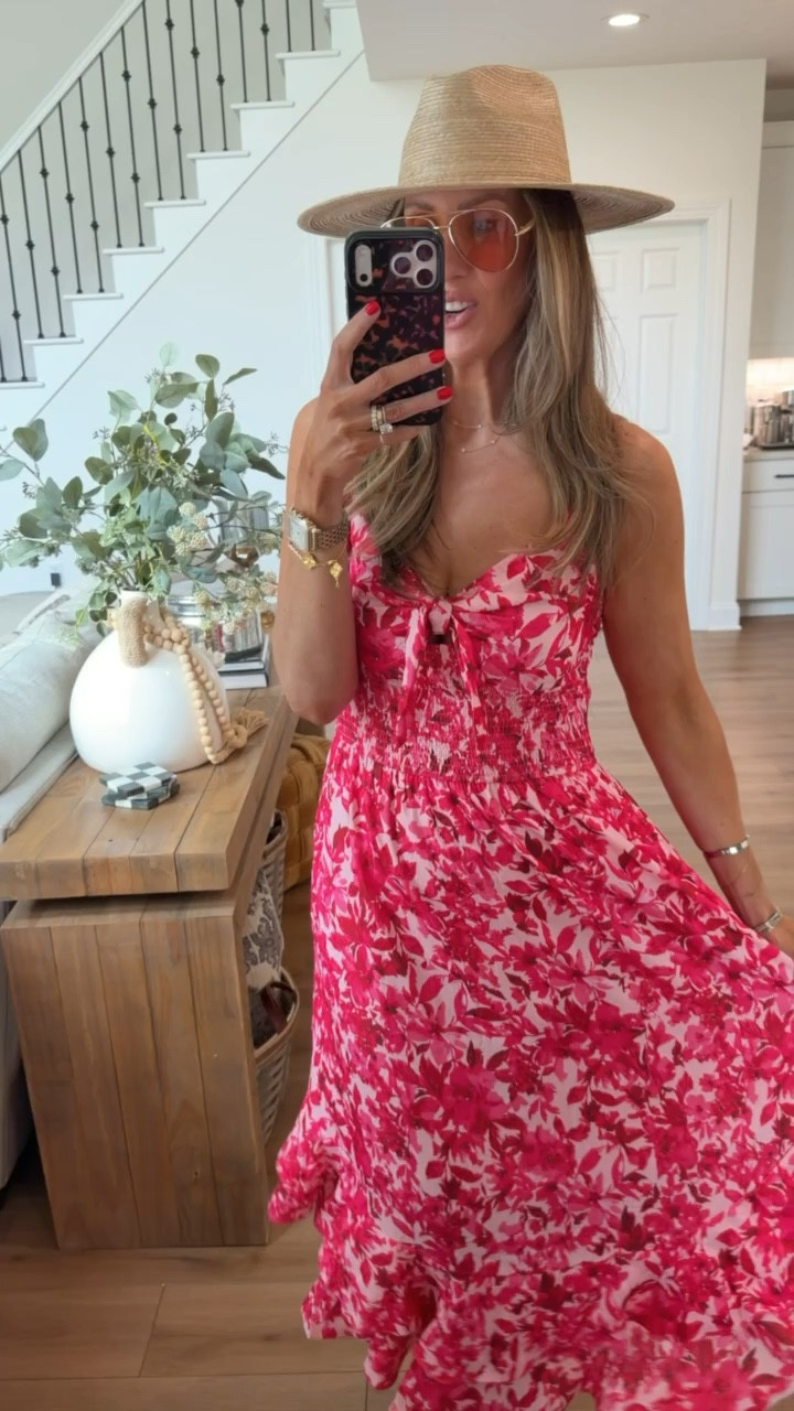 This dress just screams summer ❤️ so lightweight, flattering, and easy to throw on and go… I love it with a straw hat for that effortless, pulled together feel

summer dress outfit, vacation outfit ideas, beach to dinner look, lightweight dresses, easy summer style, feminine outfit inspo, warm weather outfits, casual chic summer, themominstyle

#LTKSeasonal #LTKTravel #LTKootd