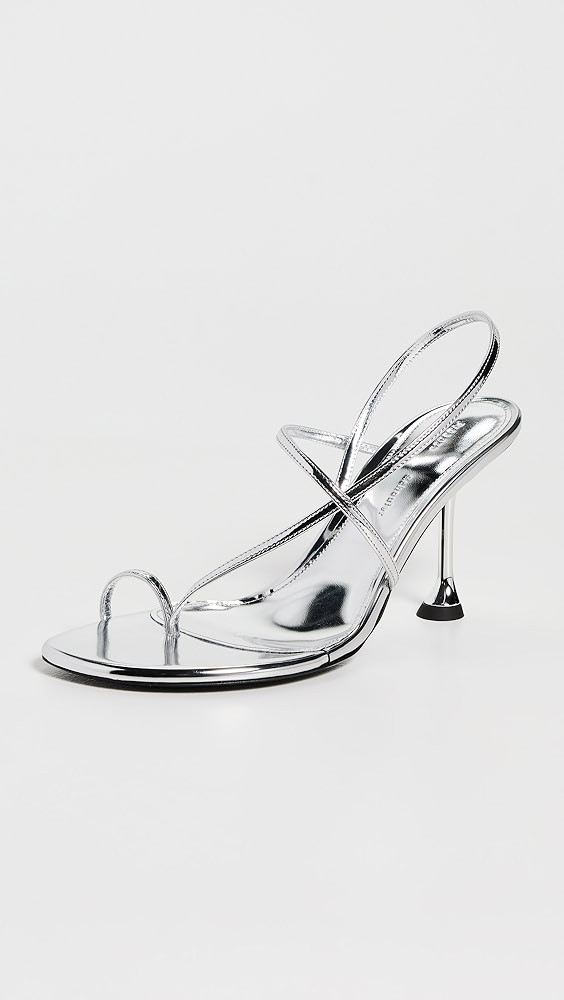 Tee Slingback Sandals In Mirror Foil | Shopbop