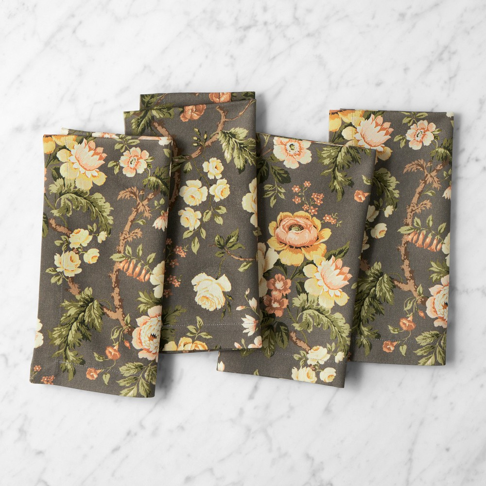 Sanderson x Williams Sonoma Hykenham Florals Napkins, Set of 4 | Williams-Sonoma CA