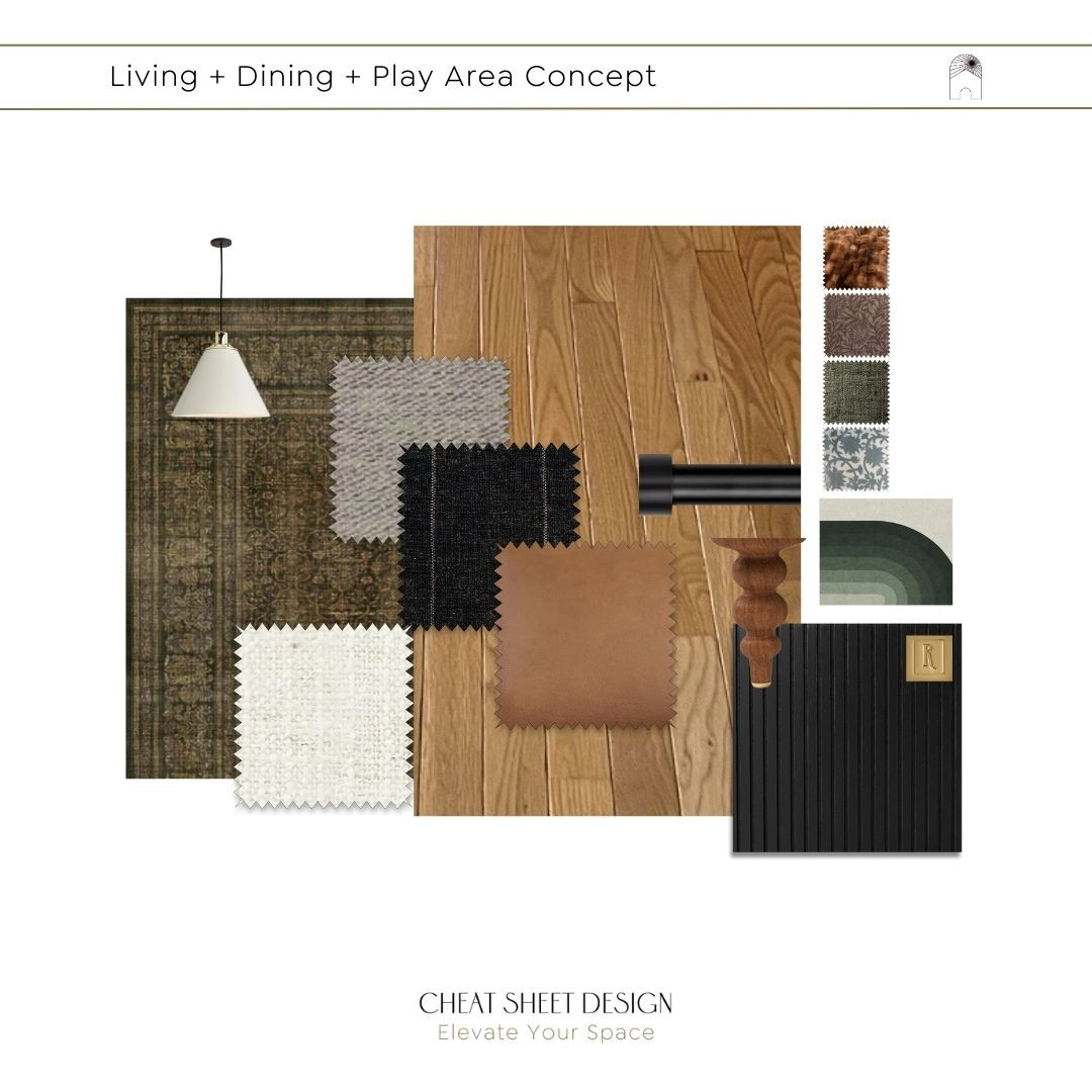 A recent moody green and mauve living room and play area design concept. 

I didn't realize I was working on a Wicked inspired room until I just now thought: Pink goes good with green, and I smiled a little.  

 #LTKHome #LTKStyleTip #LTKFamily