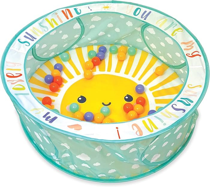 Infantino Pop-Up Ball Pit – 50 Colorful Balls, Easy Setup & Storage, 35" Spacious Play Area, Br... | Amazon (US)