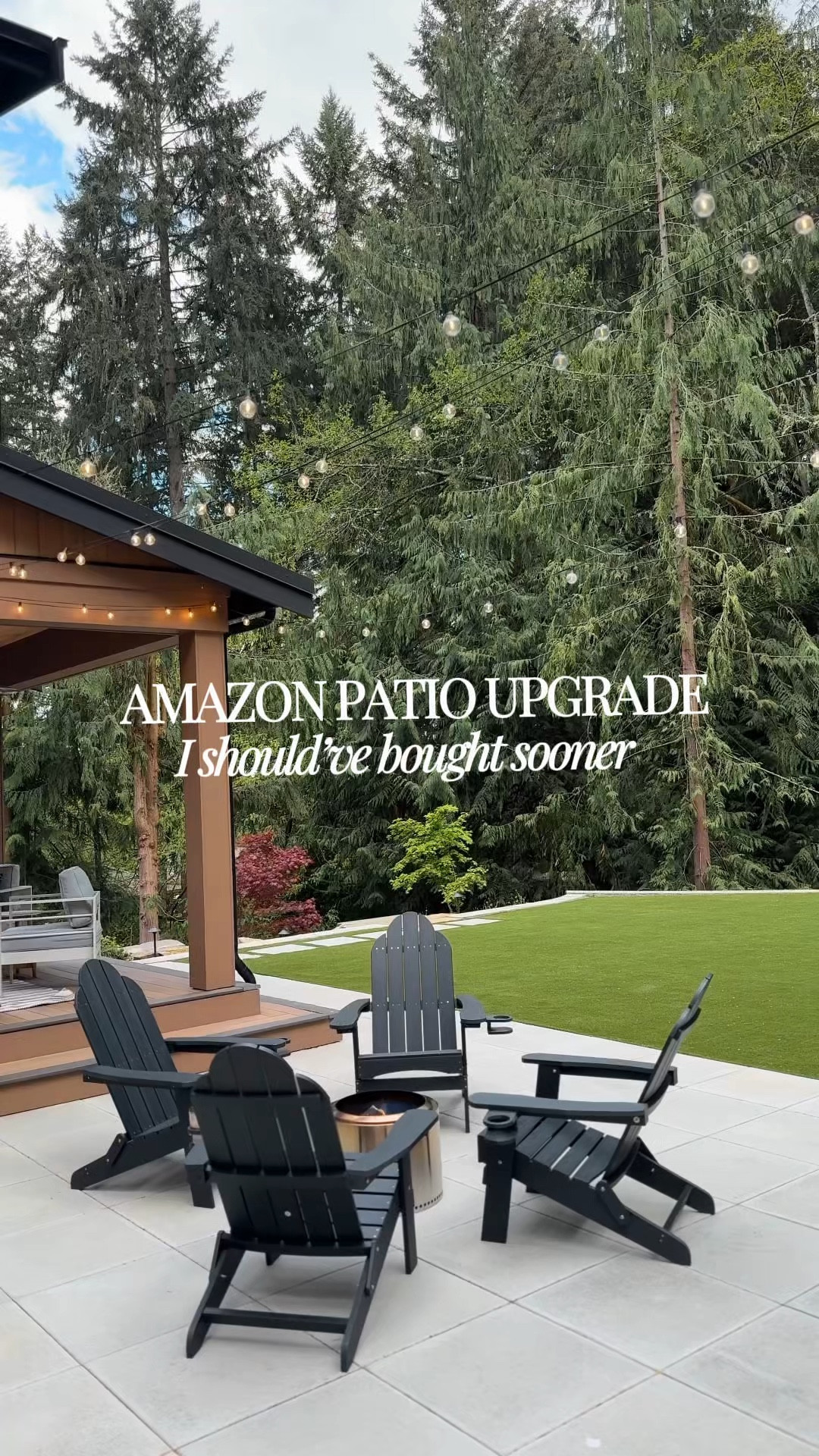 Two years later and these Amazon Adirondack chairs still look amazing — NO fading, chipping, or mold after seasons of blistering sun, rain, and snow. 👌🏼



They have a wood grain look but are made from all-weather HDPE, so they won’t chip, peel, fade, or splinter like traditional wood. The tall back design makes it EXTRA comfortable and supportive. Super sturdy, fold flat for storage, and the built-in cup holder is perfect for fire pit nights or relaxing on the patio.

If you’re tired of replacing outdoor chairs every year, this is one of those Amazon patio upgrades that actually lasts!!

#amazonhome #amazonfinds #patio #outdoorfurniture