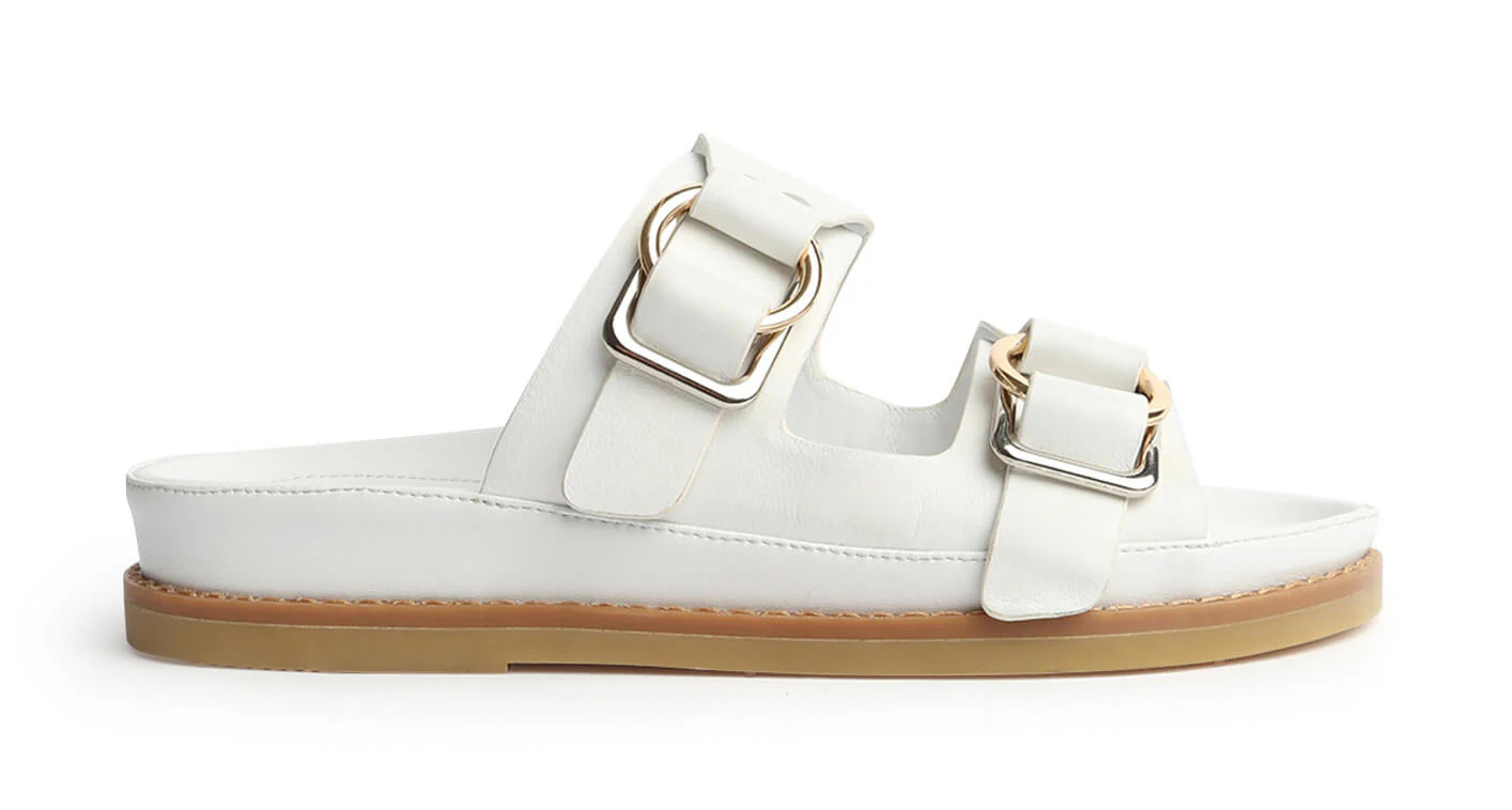 Hunter Milk Capretto 5cm Sandals | Tony Bianco (Global)