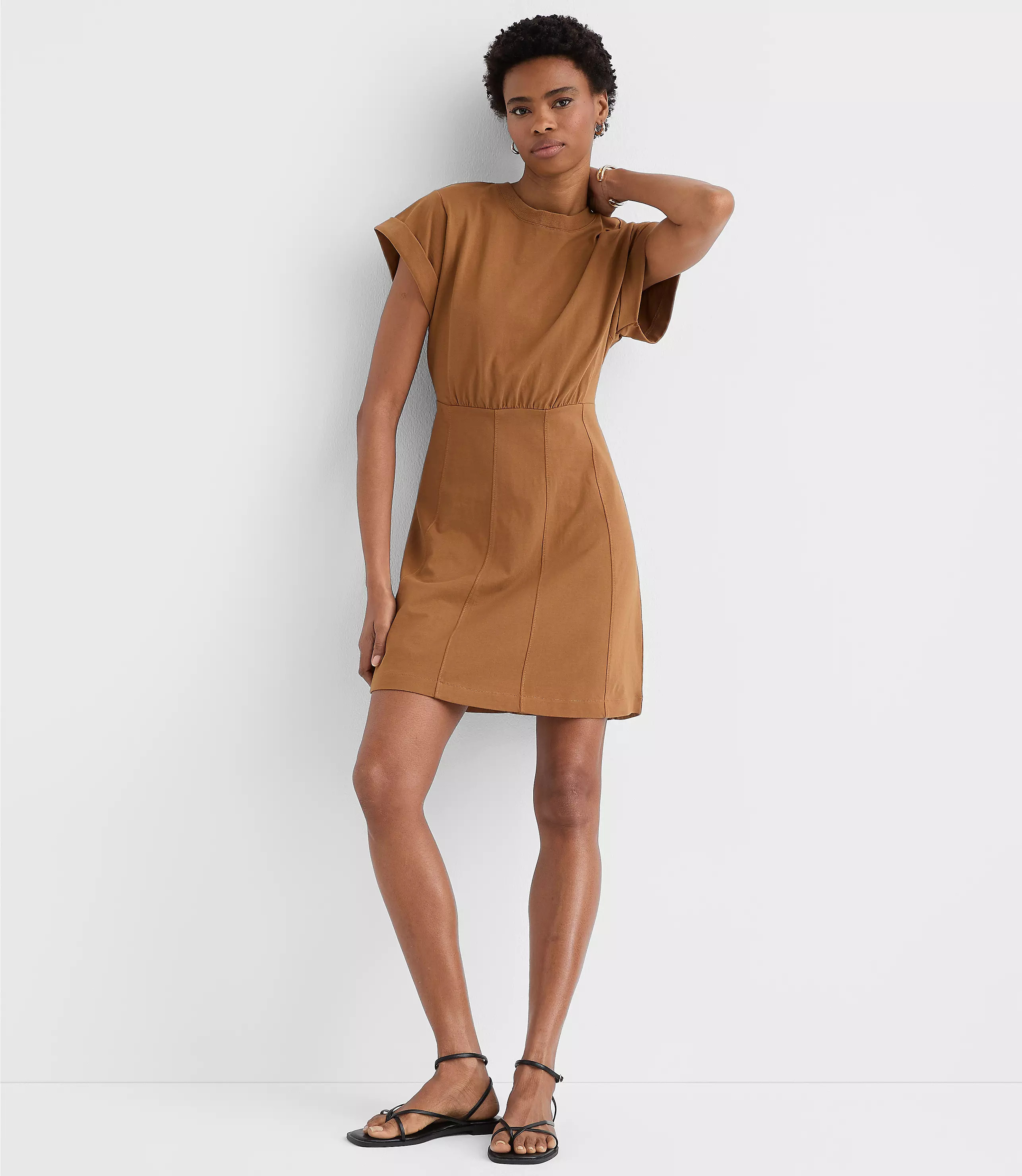 Seamed Mini Tee Dress | LOFT