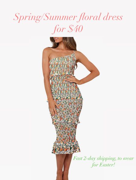 Here’s a great floral dress perfect for spring and summer!! And even for Easter!!! It can get delivered in 2 days!! And it’s only $40!!! #dresses #springdress #easterdress #summeroutfit #vacationoutfit 

#LTKunder50 #LTKstyletip #LTKFind
