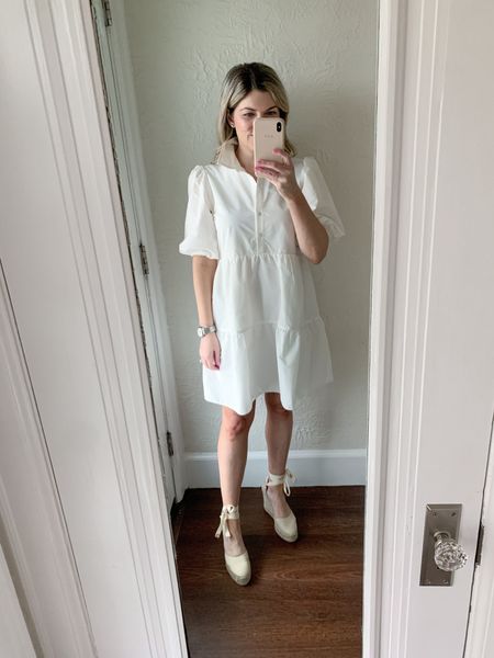 Easter outfit!  My white dress is old so I’m linking a few similar ones. The most comfortable espadrilles. I’m obsessed! 

#LTKshoecrush