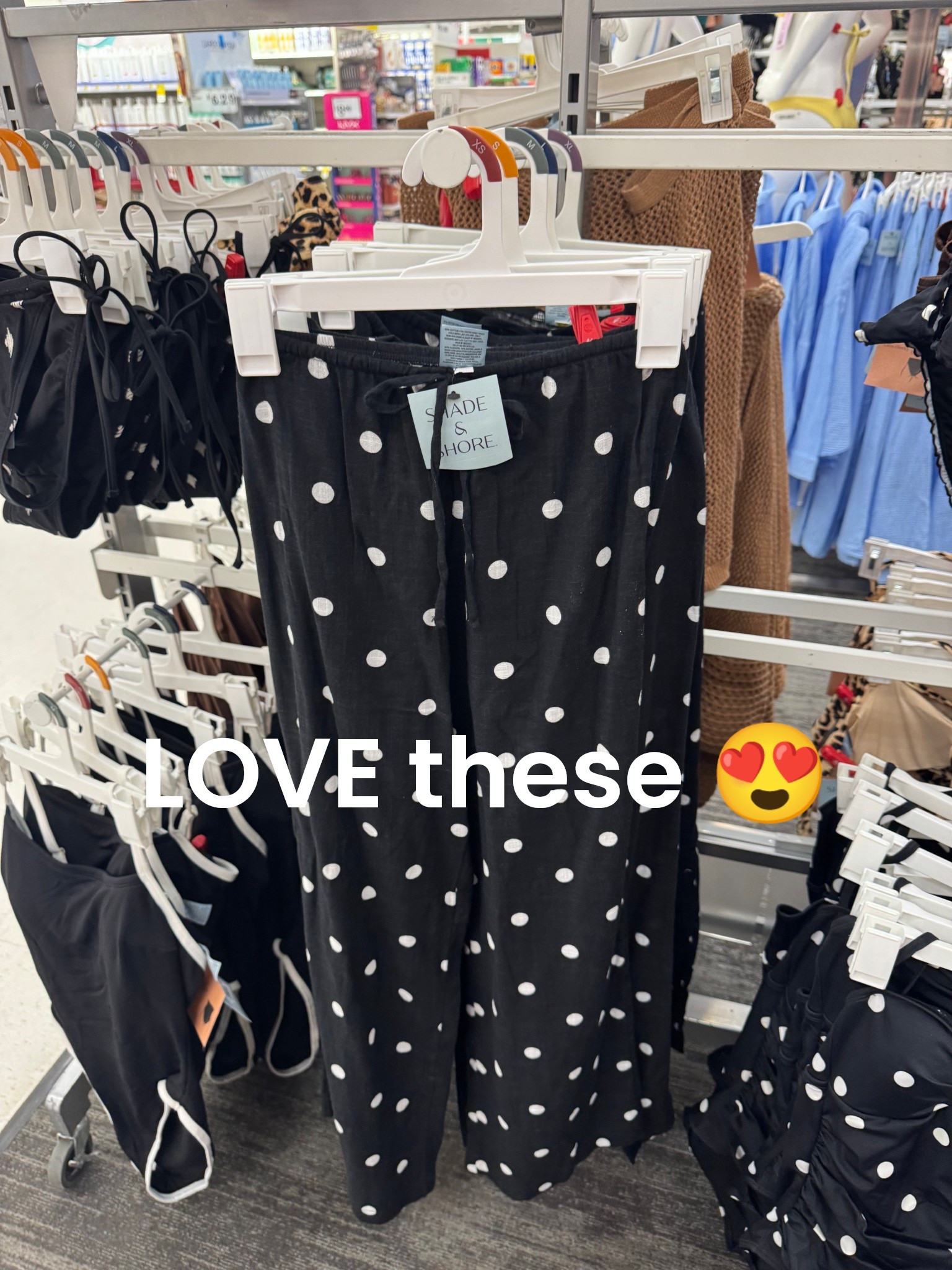Easy black cotton blend cover-up pants with white polka dots + a drawstring waist = beach-to-brunch perfection 😍☀️

Easy to style | relaxed | lightweight | breezy | shade to shore | cover up | pant cover up | swim pants | swim cover up | beach | pooo | vacation | resort | affordable | target 

#LTKSeasonal #LTKMidsize #LTKPetite