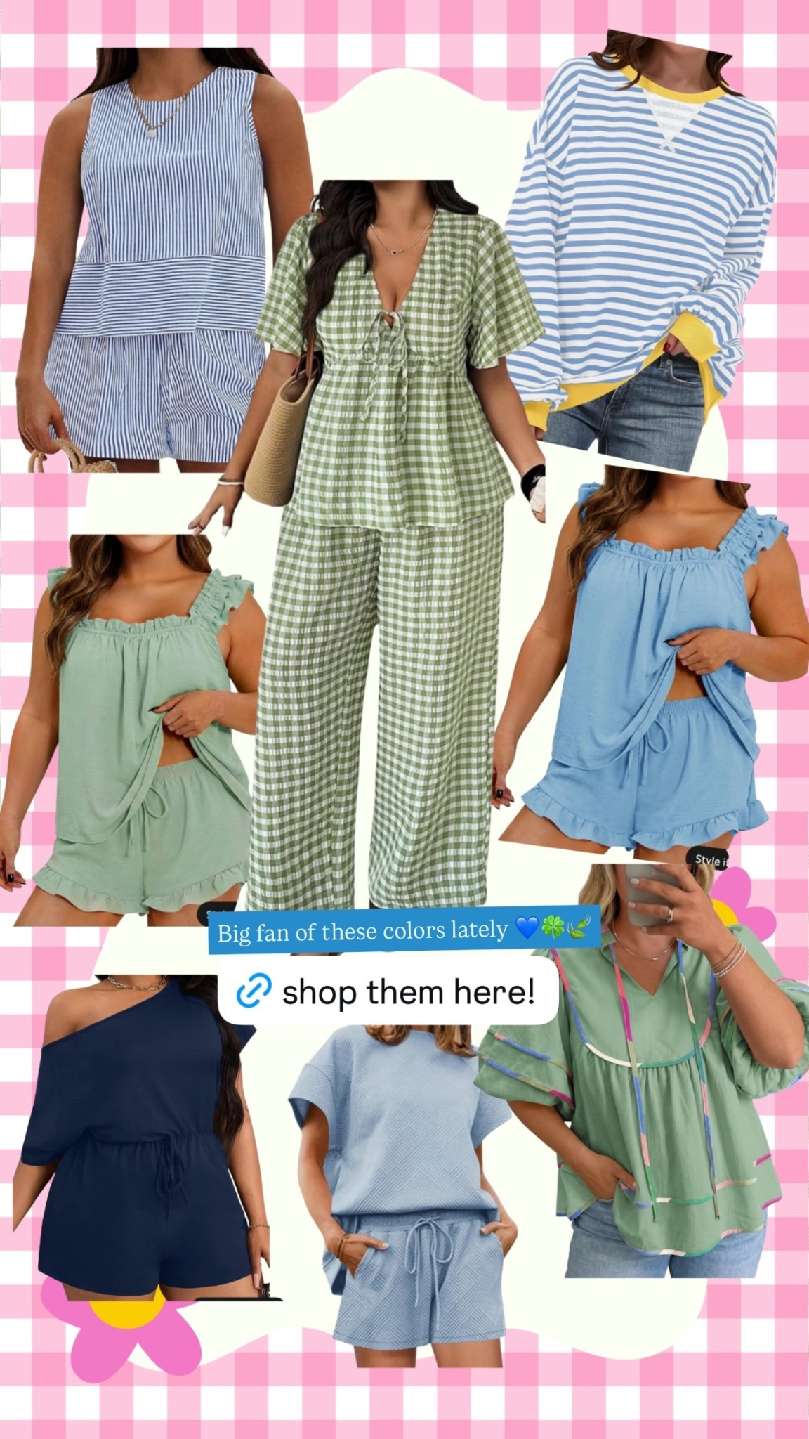 Big fan of these colors lately!!! 💙🍀🍃 

 #LTKSeasonal #LTKSaleAlert #LTKPlusSize