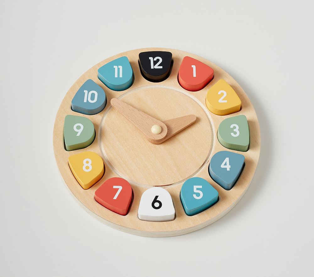 Wooden Clock Puzzle | Pottery Barn Kids