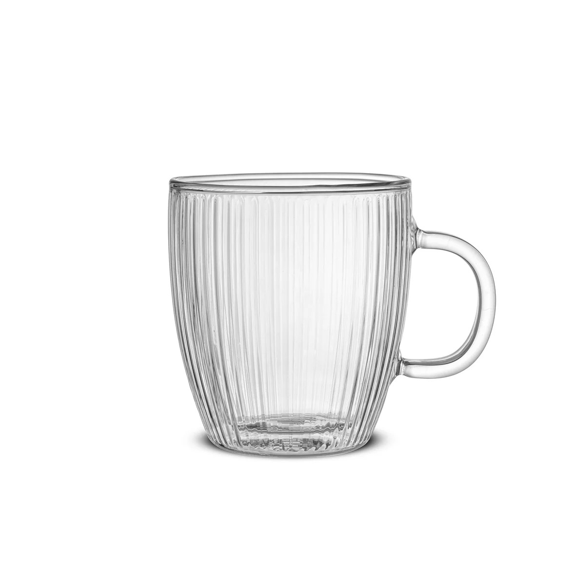 Savor Fluted Double Wall Coffee Glasses | JoyJolt