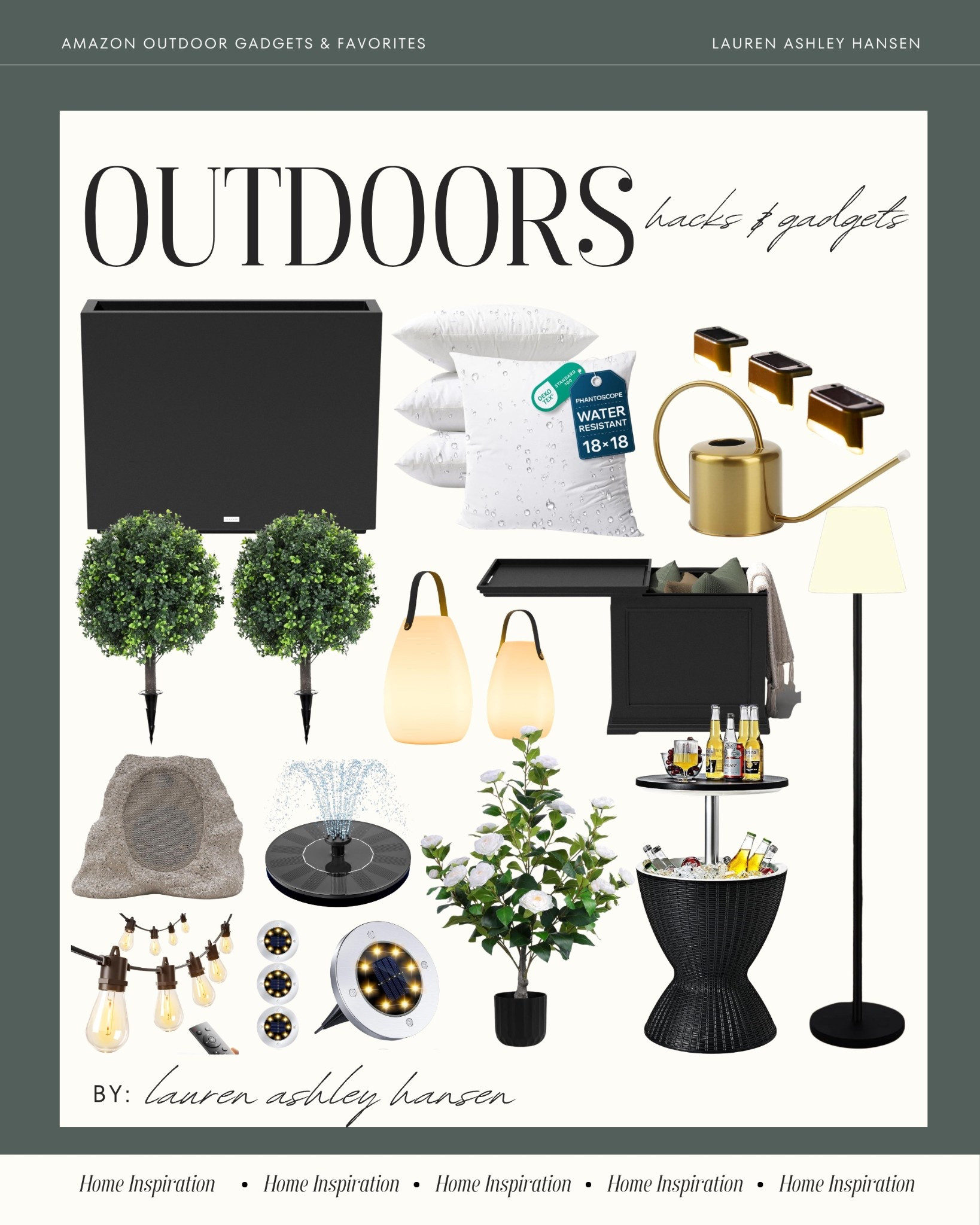 The best outdoor gadgets and hacks that will elevated your outdoor living space this spring and summer. Solar lights, hidden storage, no-maintenance greenery and florals, and more! 

#LTKHome