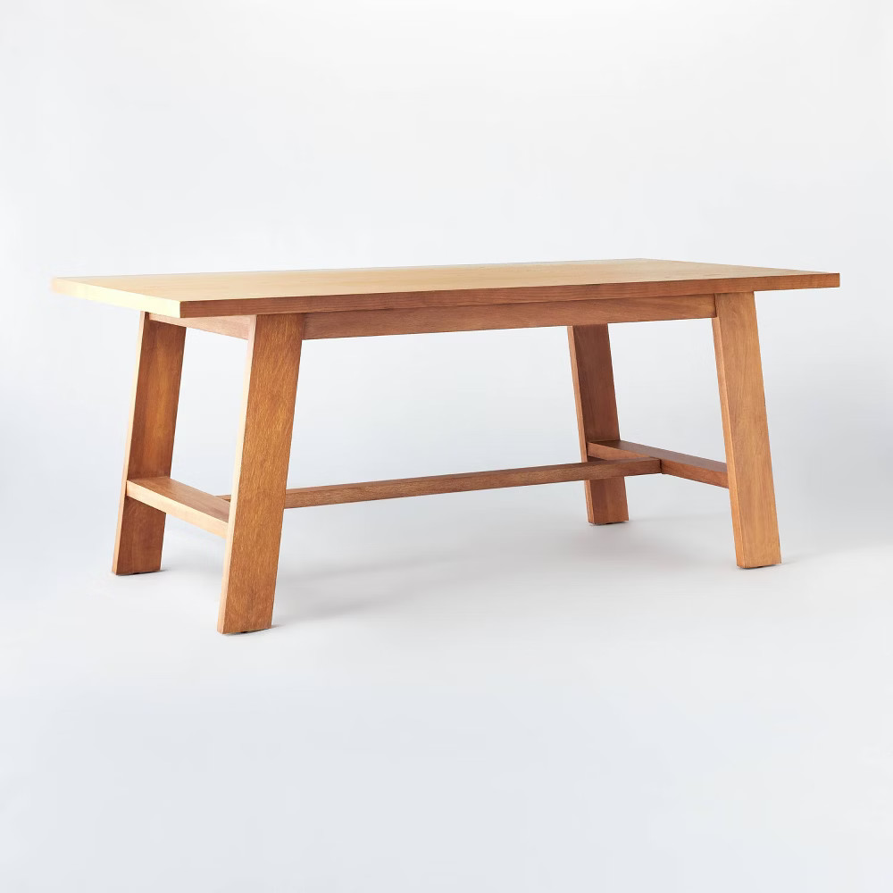 72"" Linden Rectangular Wood Dining Table Natural - Threshold designed with Studio McGee | Target