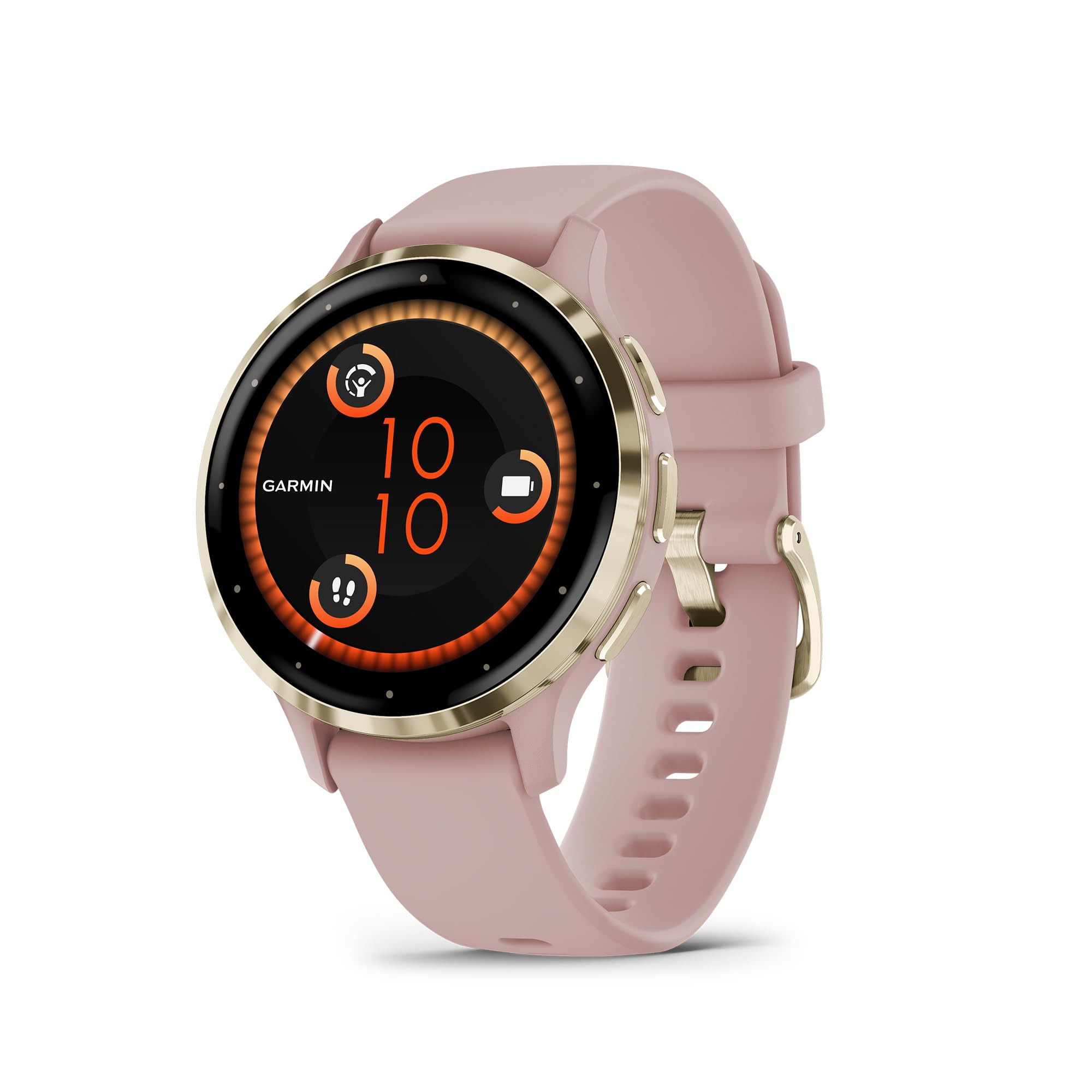 Garmin Venu 3S Soft Gold Stainless Steel Bezel 1.2-Inch AMOLED Touchscreen Display Smart Watch wi... | Amazon (US)