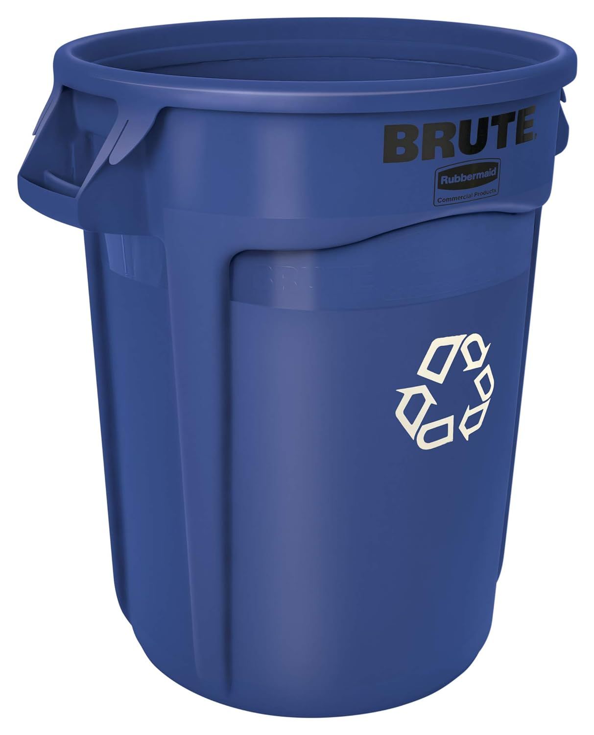 Rubbermaid Commercial Products FG262073BLUE Brute Heavy-Duty Round Recycling/Composting Bin, 20-G... | Amazon (US)
