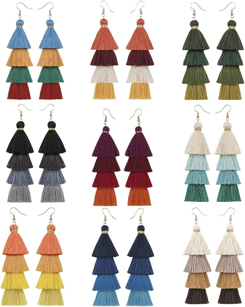 Boho Tassel Earrings | Amazon (US)