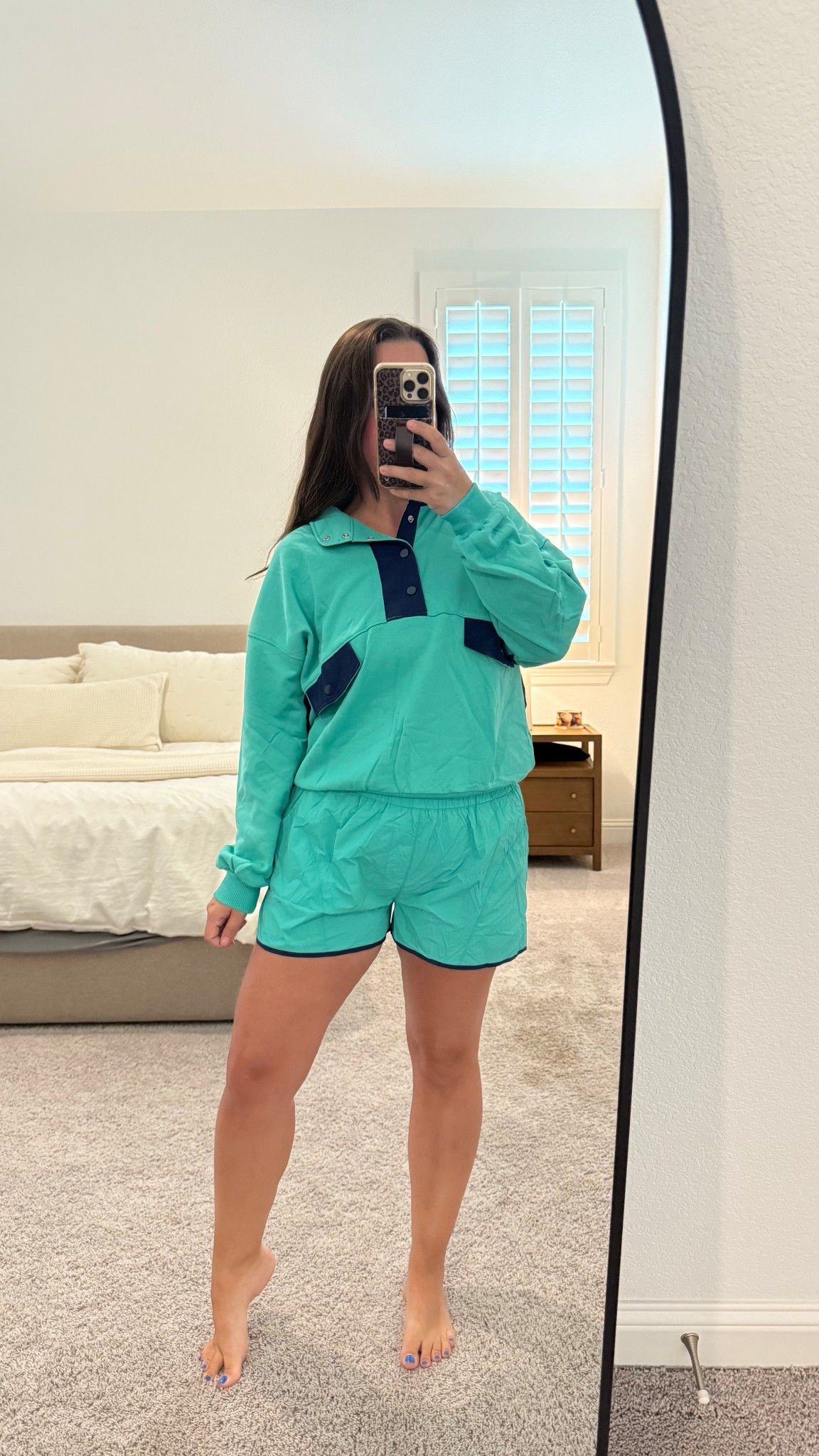 this look for less is SOOOOO good 👏 material is spot on and so comfy. Ordering another color asap! We are so close to sweater and short season, my fave!! 

I’ll be wearing this all fall long, in a medium! If between I’d go with the larger size on this one. 

Amazon look for less, free people, Amazon matching set, fall ootd, school drop off outfits, affordable matching sets, Amazon fashion find 

#LTKFindsUnder50 #LTKStyleTip