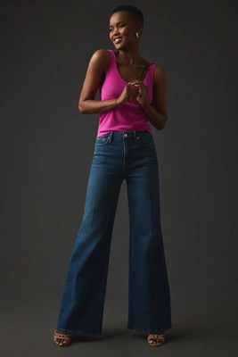 Good American Good Waist Palazzo Jeans | Anthropologie (US)