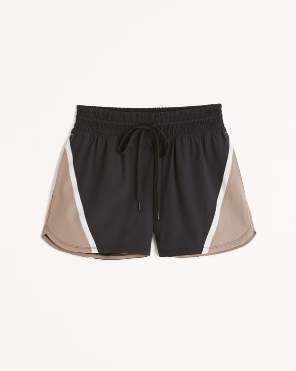YPB motionTEK High Rise Lined Workout Short | Abercrombie & Fitch (US)