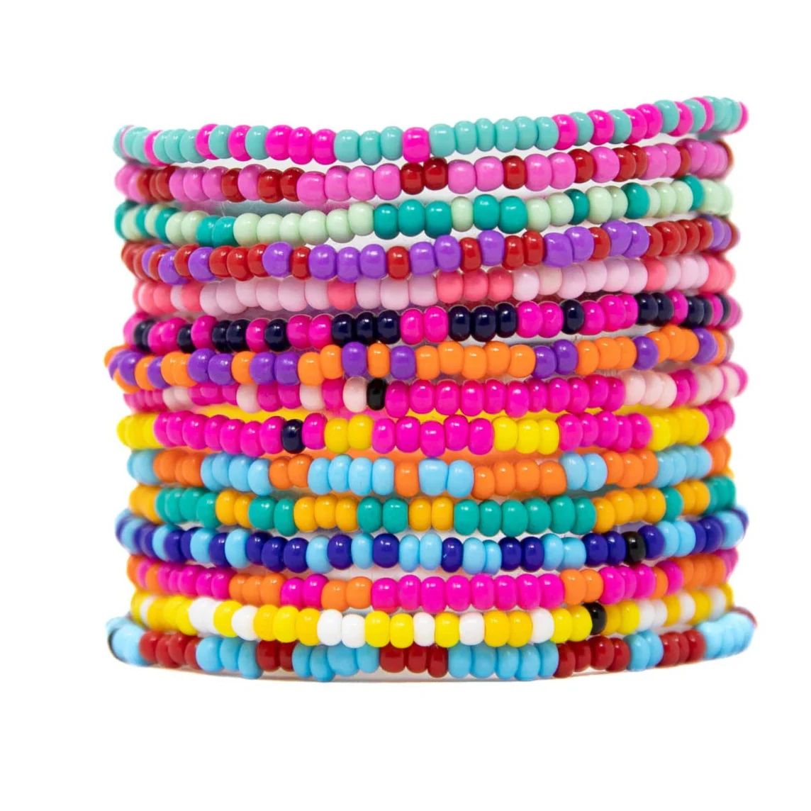 Pool Day Seed Bracelet Stack | Allie + Bess