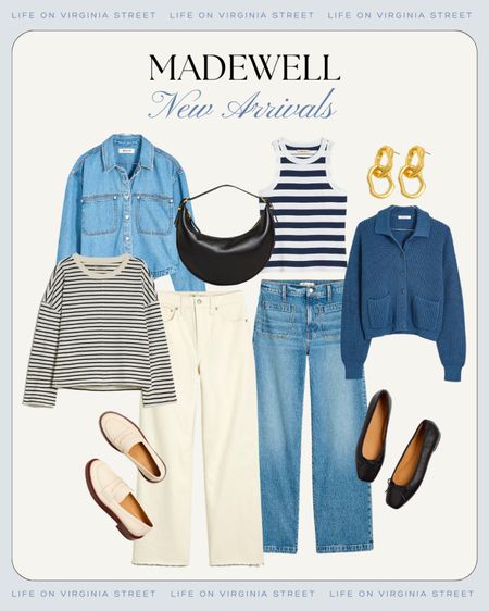 Loving these cute new coastal and nautical inspired outfits from Maxwell for spring! Includes a striped tank top, wide leg jeans, ribbed polo cardigan, denim top, striped top, gold earrings, a banana tote bag, and cute shoes! Perfect for late winter and spring outfit ideas!
.
#ltkfindsunder50 #ltkfindsunder100 #ltkstyletip #ltkseasonal #ltkover40 #ltkmidsize #ltkworkwear #ltksalealert

#LTKSeasonal #LTKfindsunder50 #LTKsalealert
