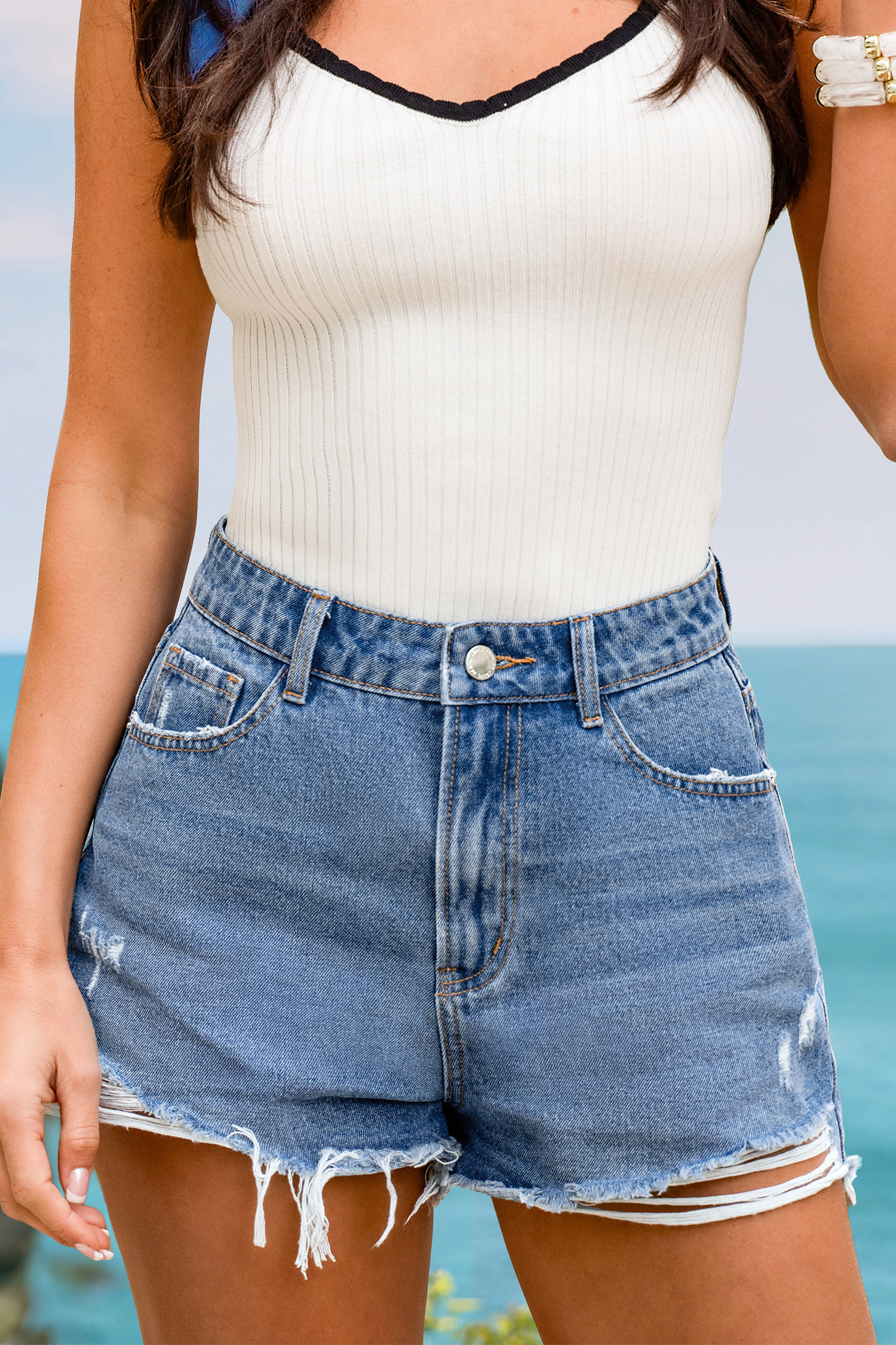 Simply Put Denim Shorts - XL | Cupshe US
