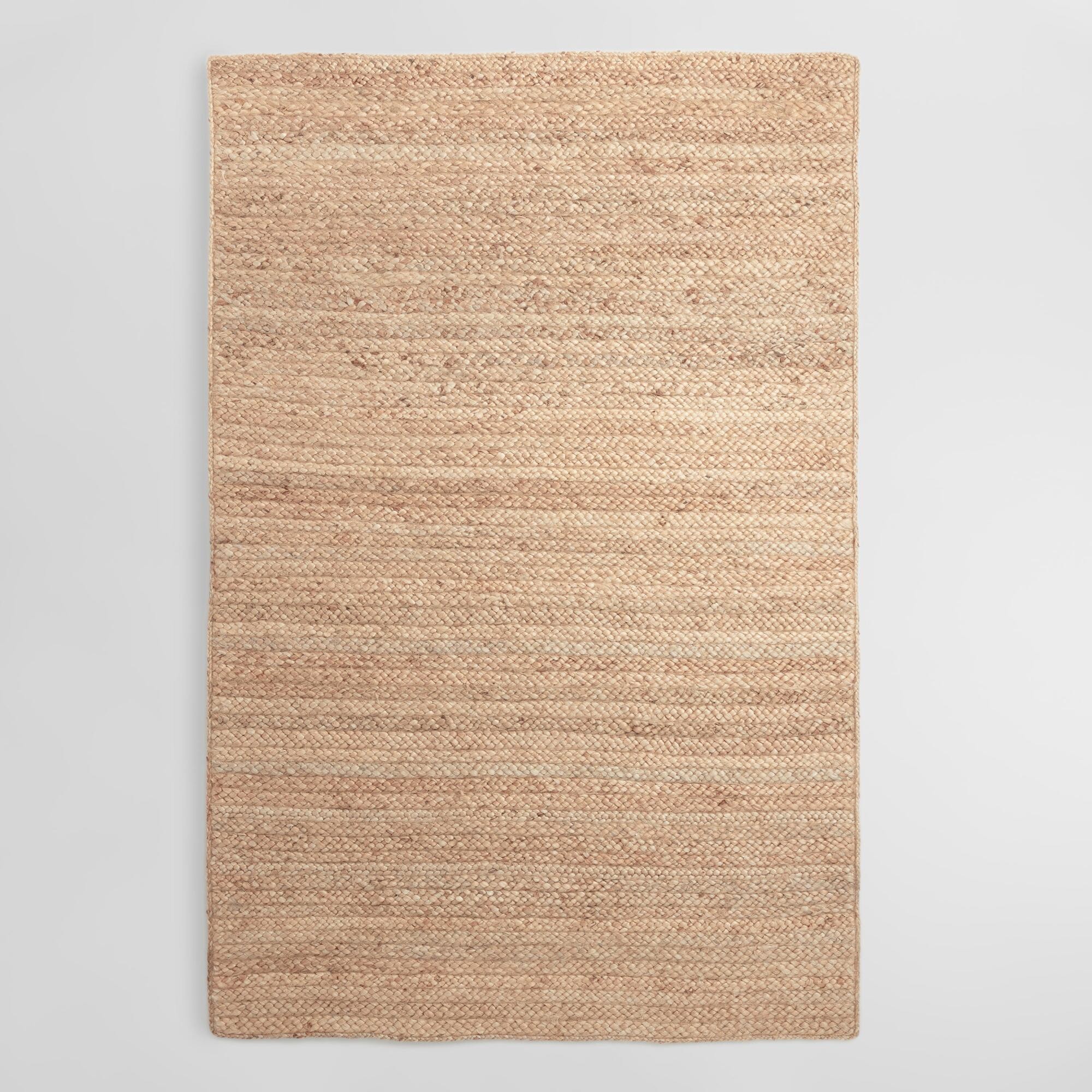 Natural Chunky Braided Jute Flynn Area Rug - 6' x 9' by World Market 6Ftx9Ft | World Market