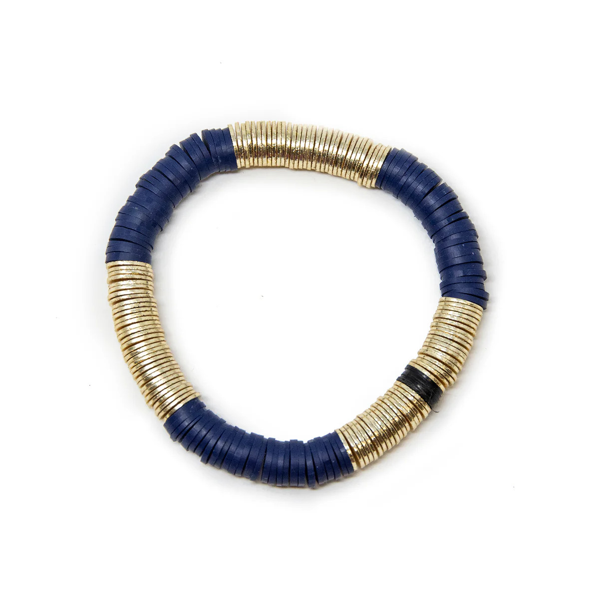 Navy Vinyl Bracelet 8mm | Allie + Bess